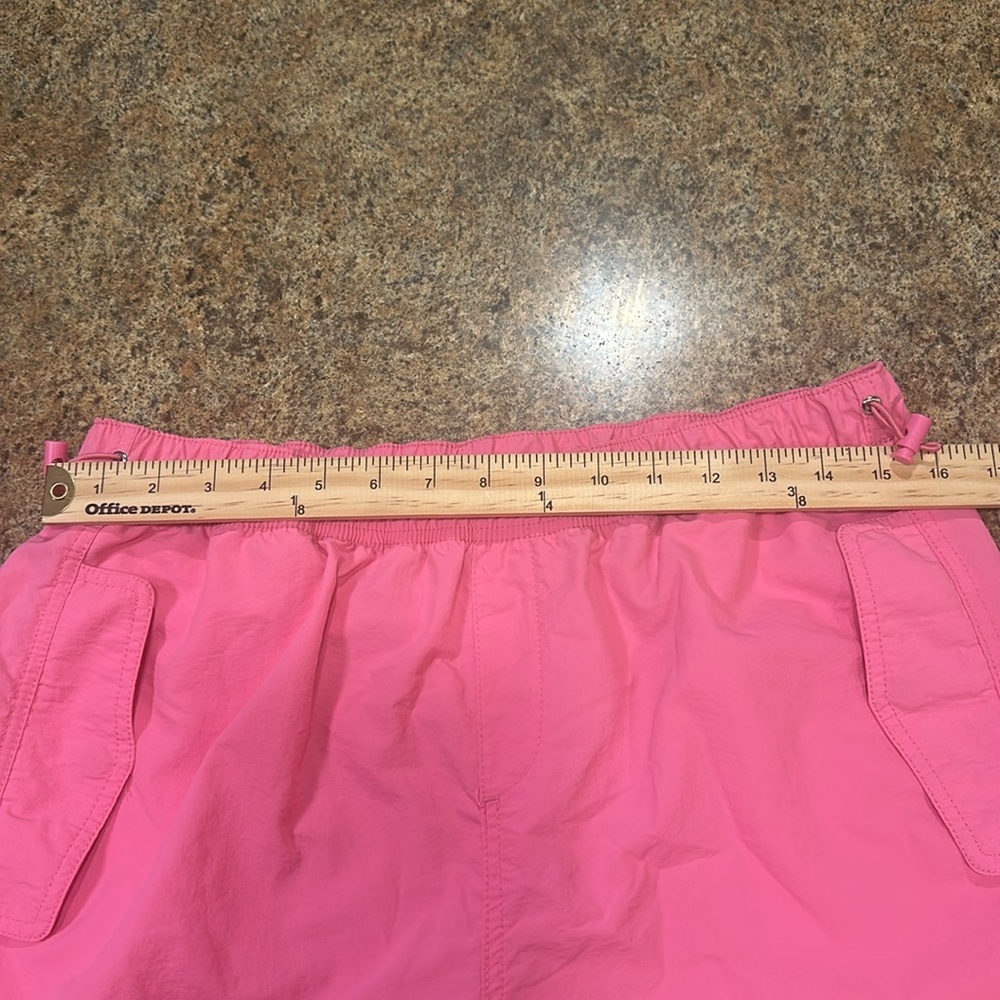 Love Tree Nylon Baggy Parachute Pants Womens Size Large Pink Pull On - Picture 16 of 16